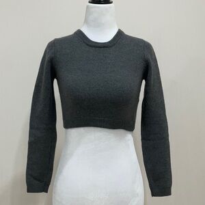 Aritzia Sunday Best 100% Merino Wool Cropped Sweater